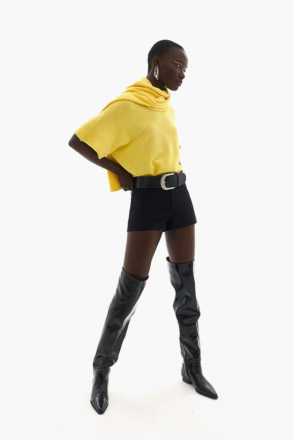 Soft Knitwear 3/4 Sleeve | Yellow