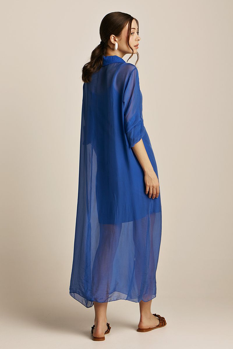 Aphrodite Long Shirt | Blue Royal