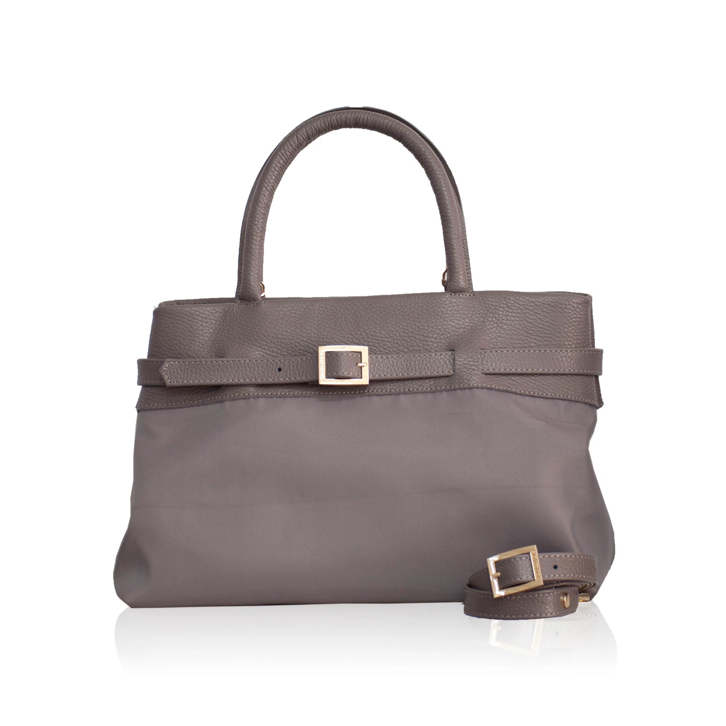 Emily Large Canvas Handbag -Ash