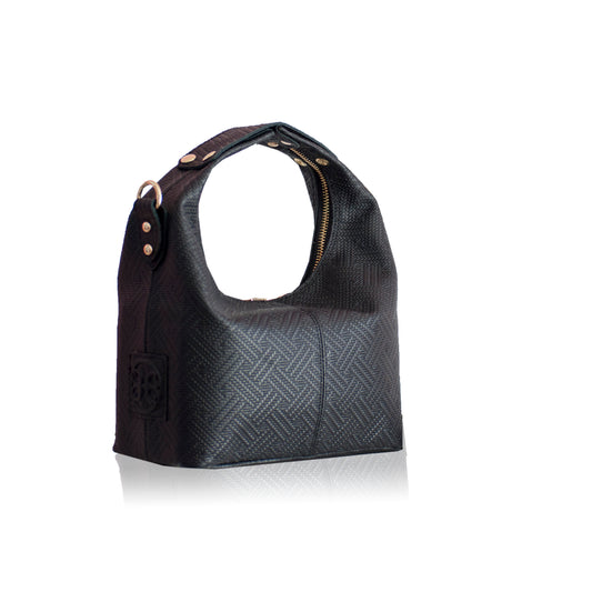 Mitsi Leather Handbag - Black