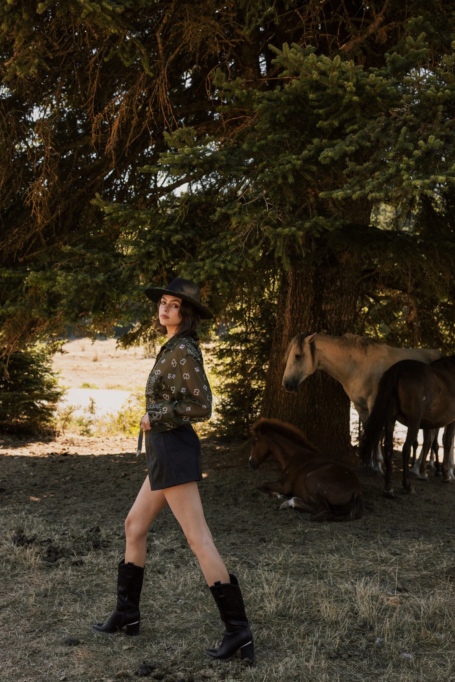 Rodeo Unisex Shirt Olive Green