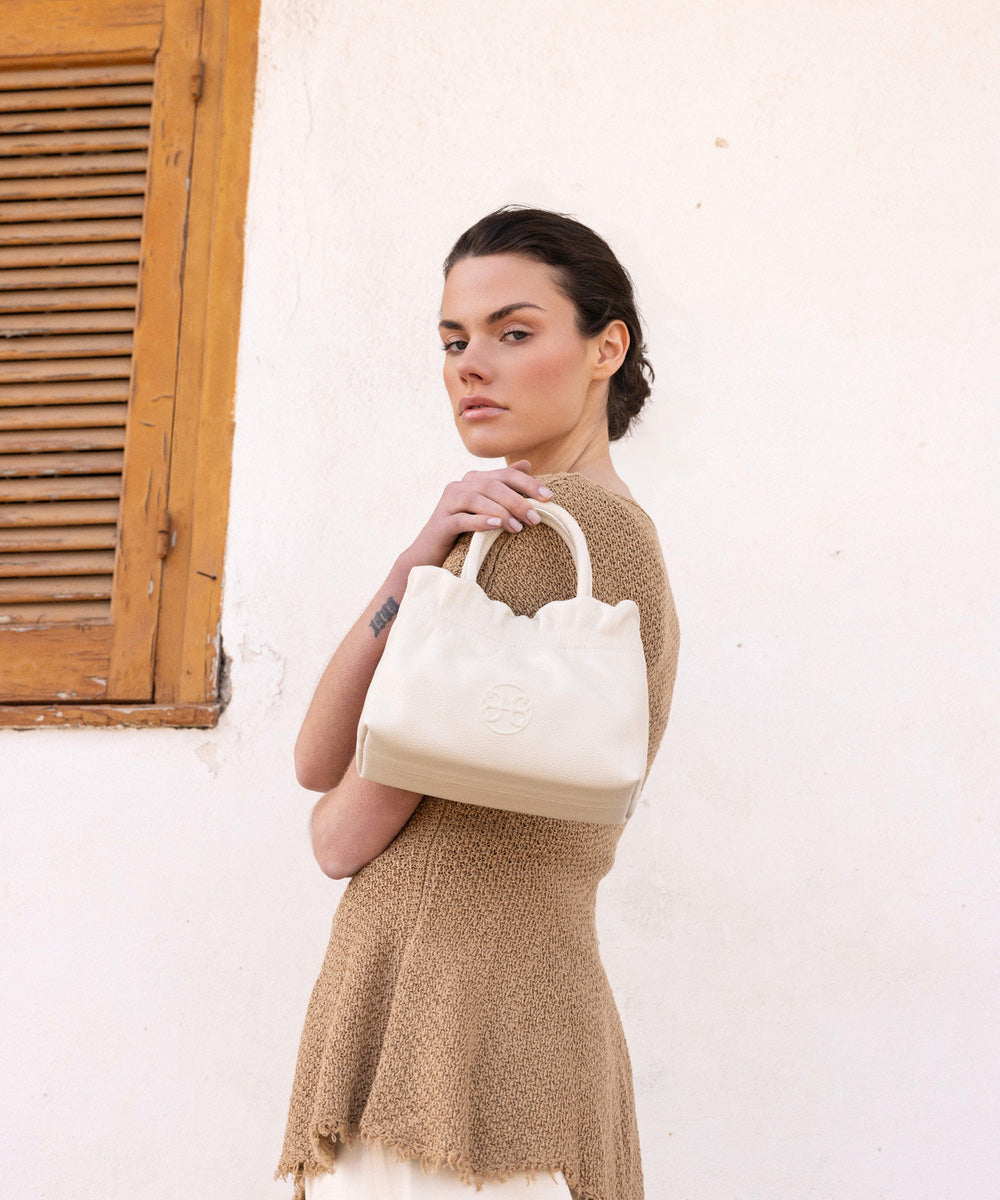 Nefeli Mini Bag - Cream Leather