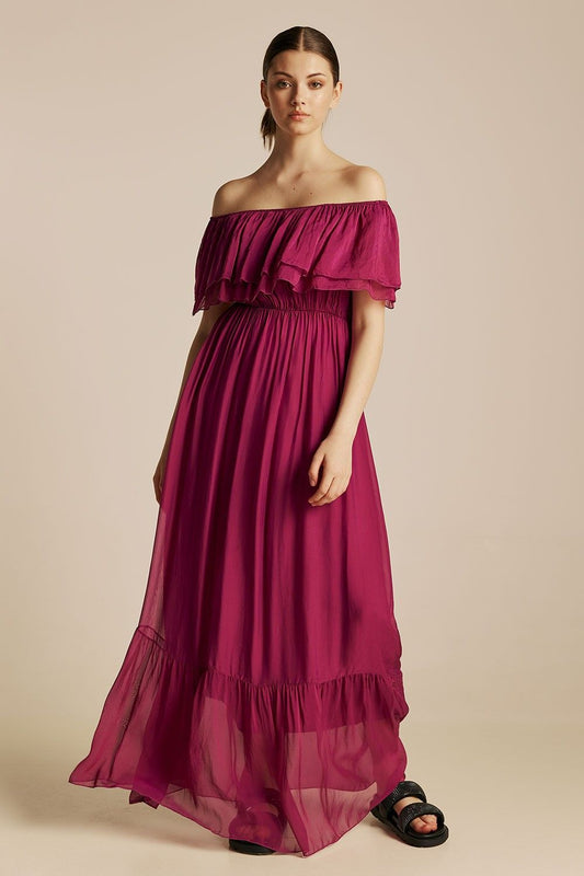 Anthia Dress | Magenta