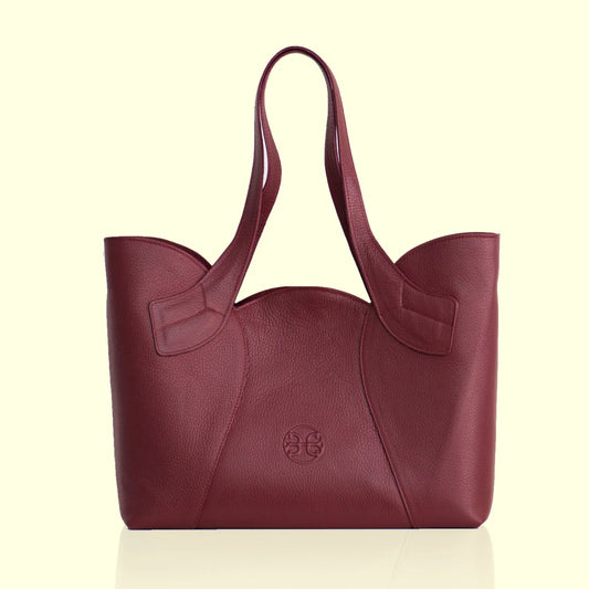 Tulip Tote Bag - Cherry Red