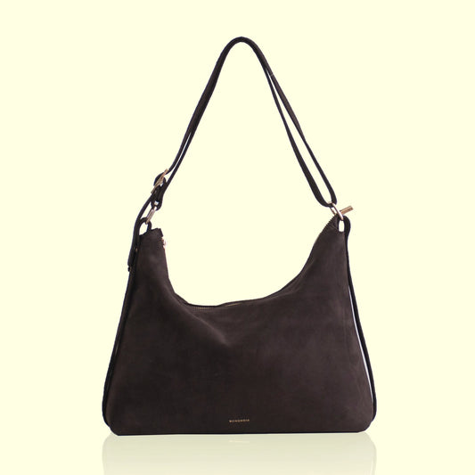 Rallou Bag - Chocolate Suede