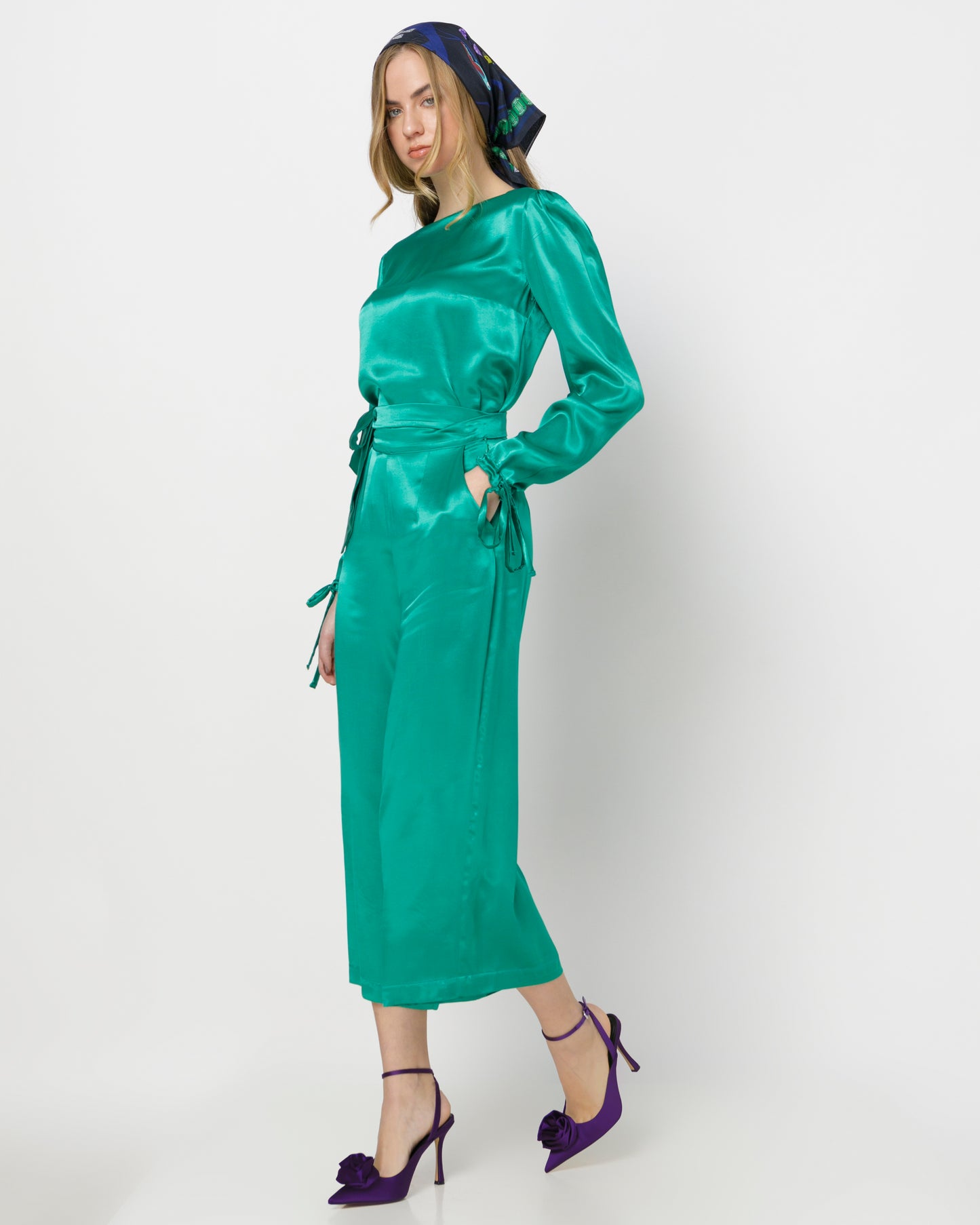 Aurelia Top - Emerald Green