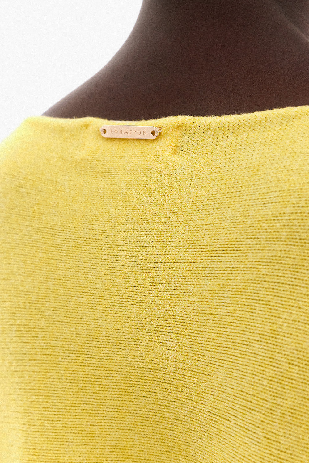 Soft Knitwear 3/4 Sleeve | Yellow