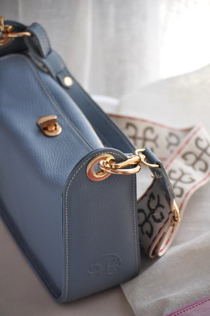 Gigi Leather Bag - French Blue