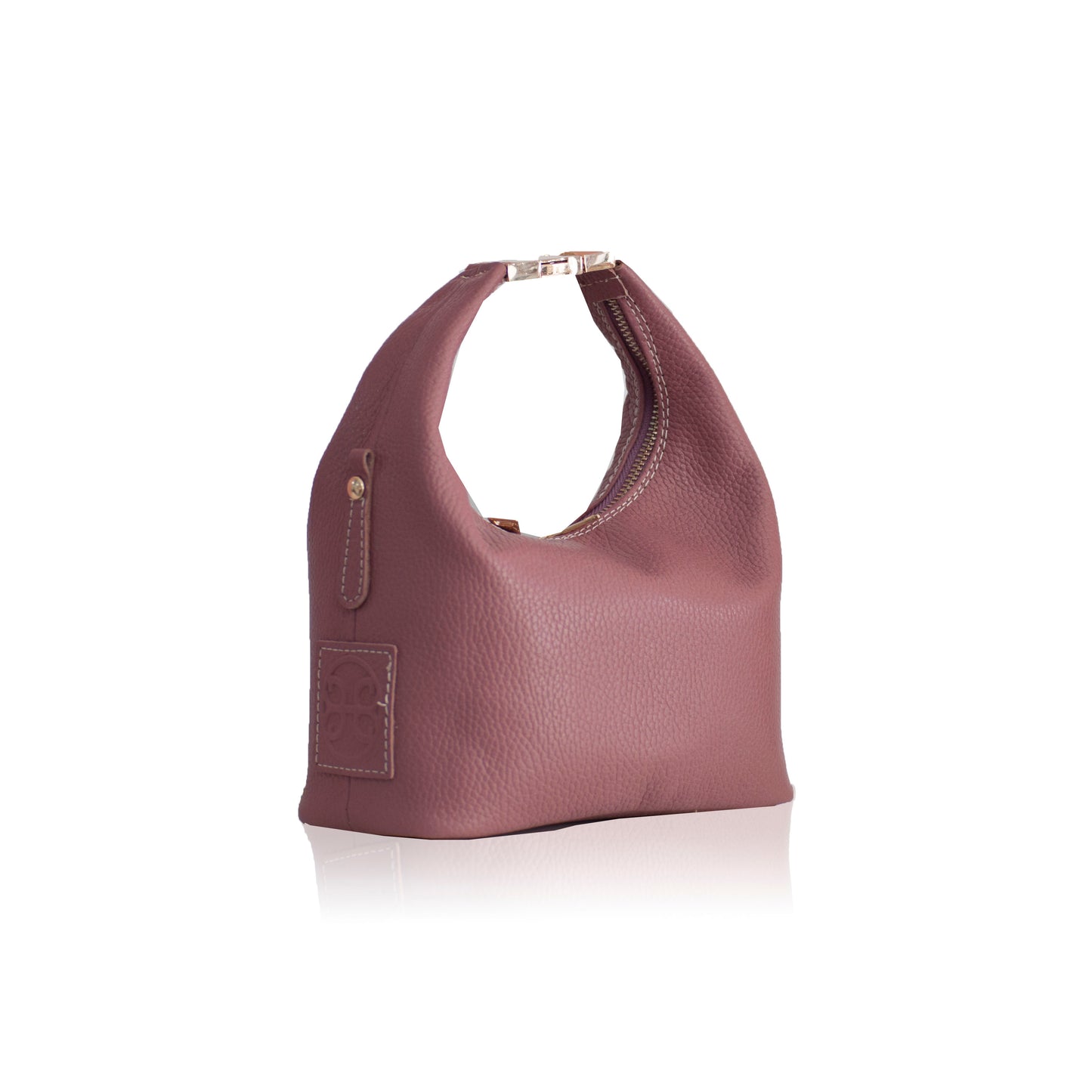 Maggie Leather Handbag - Blush