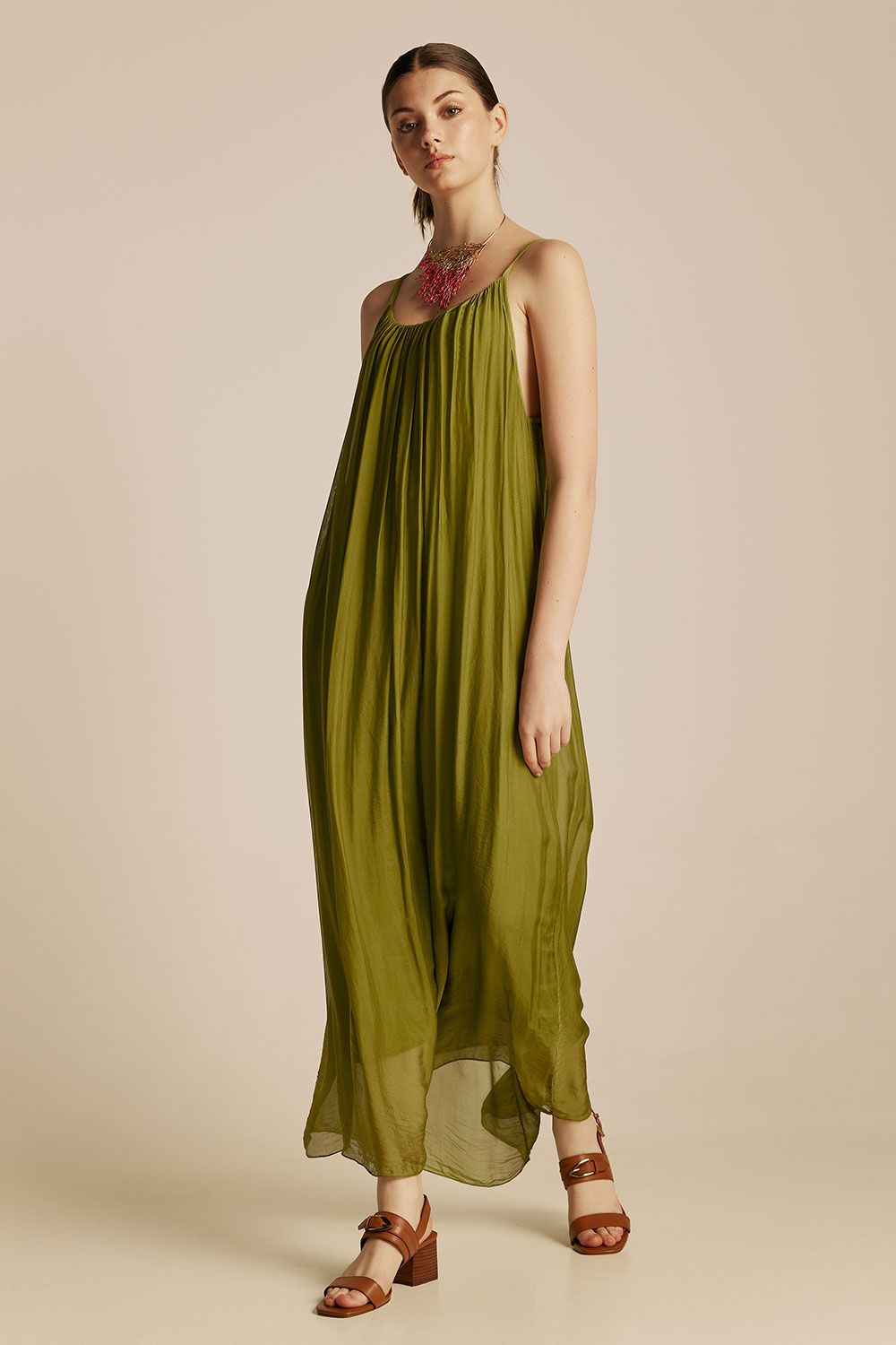 Dione Dress | Olive Green