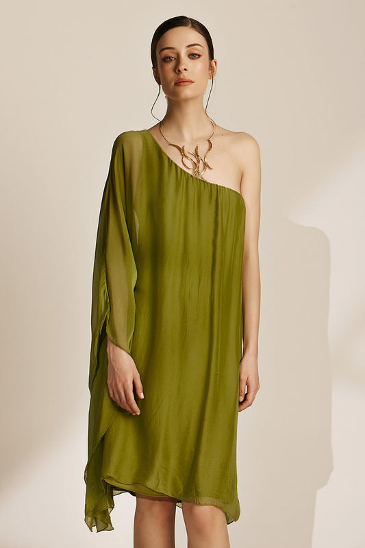 Aelia Dress | Olive Green
