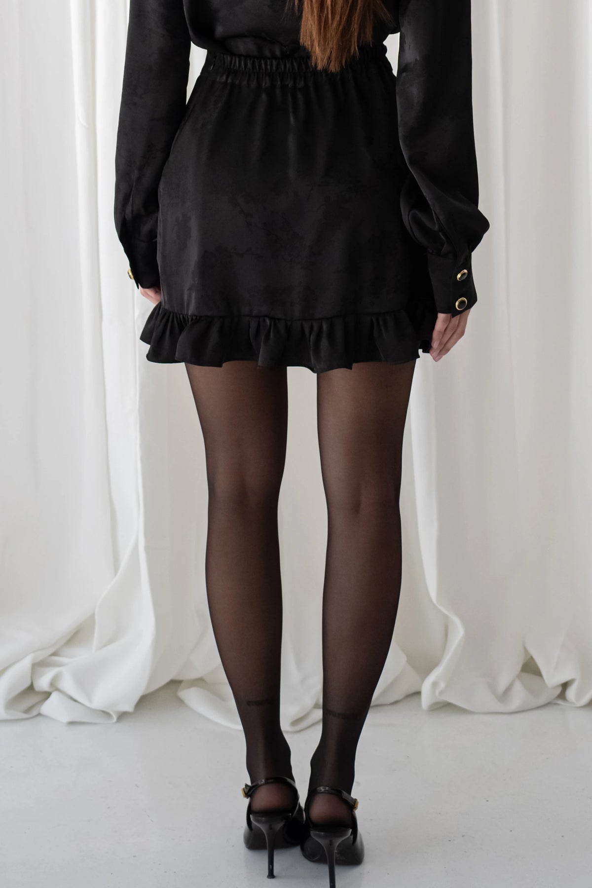 Night Jacquard Mini Skirt