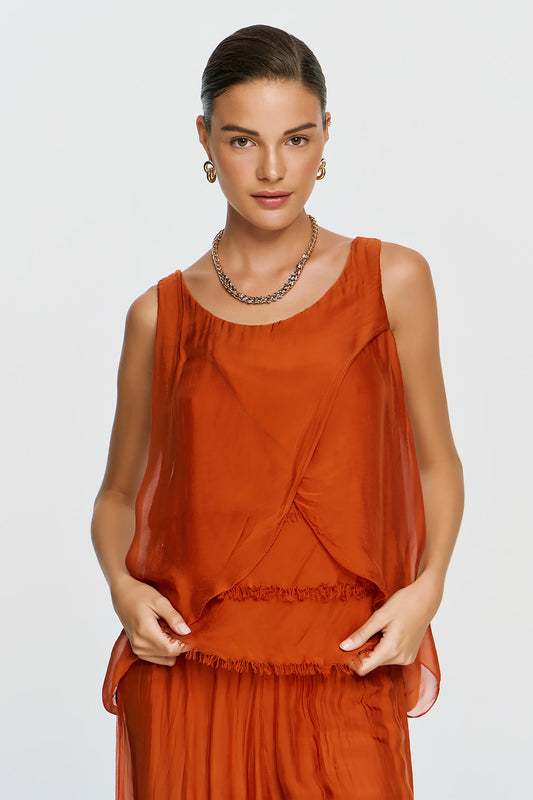 Calypso Top | Burnt Orange