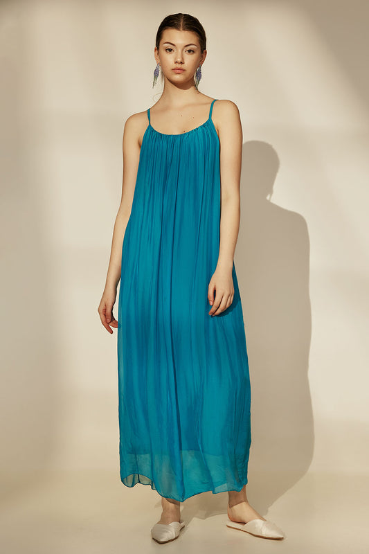 Dione Dress - Ocean Blue