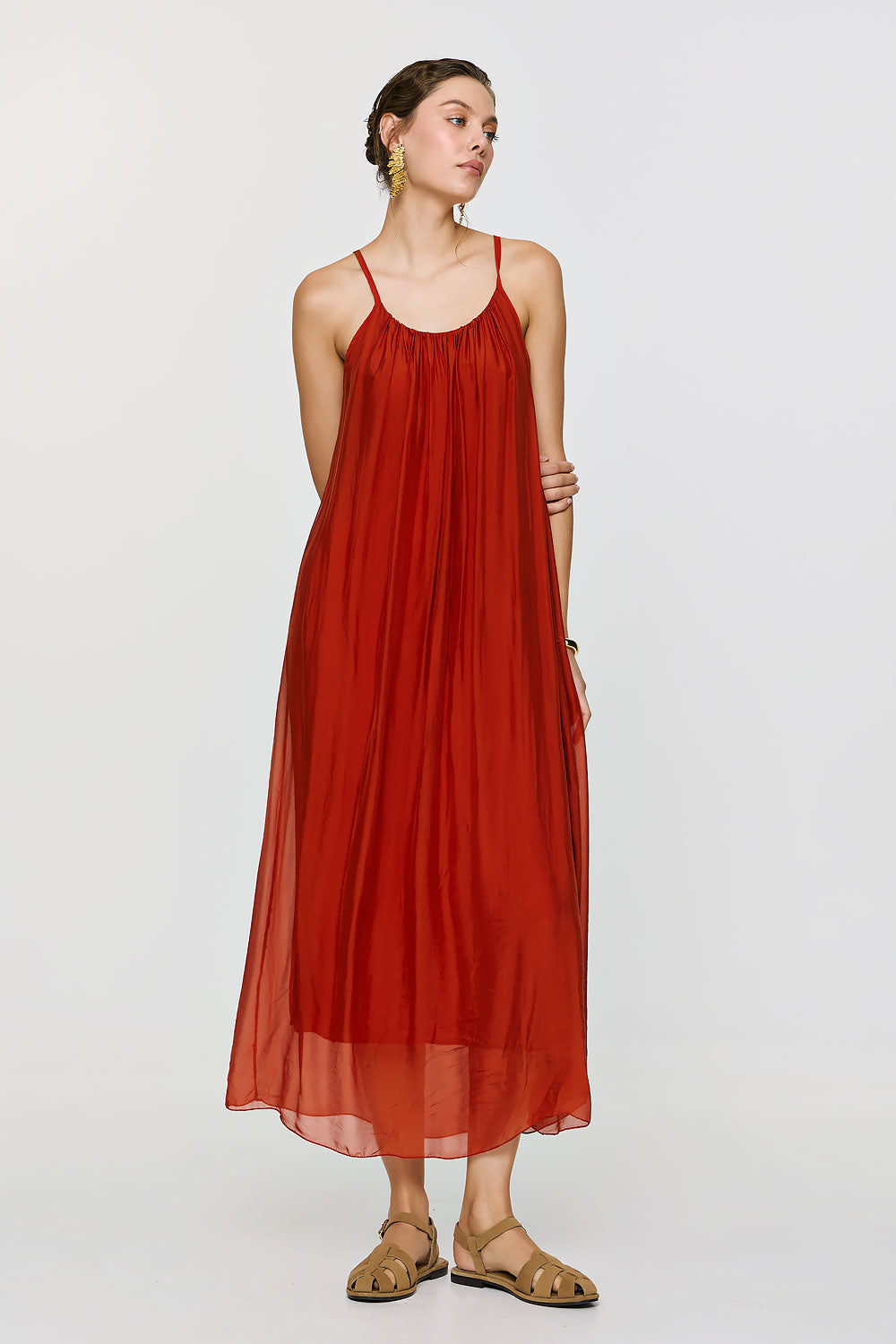 Dione Dress | Burnt Orange