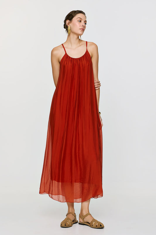 Dione Dress | Burnt Orange