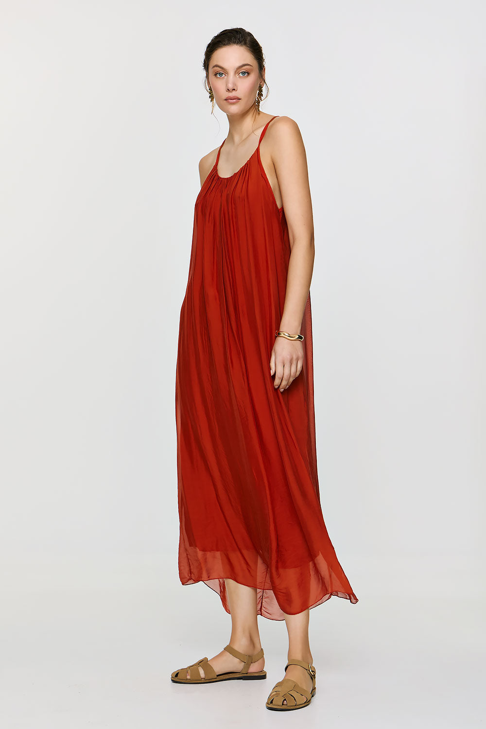 Dione Dress | Burnt Orange