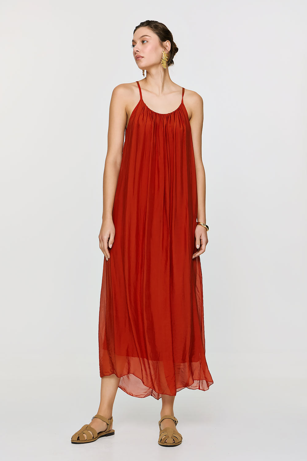 Dione Dress | Burnt Orange