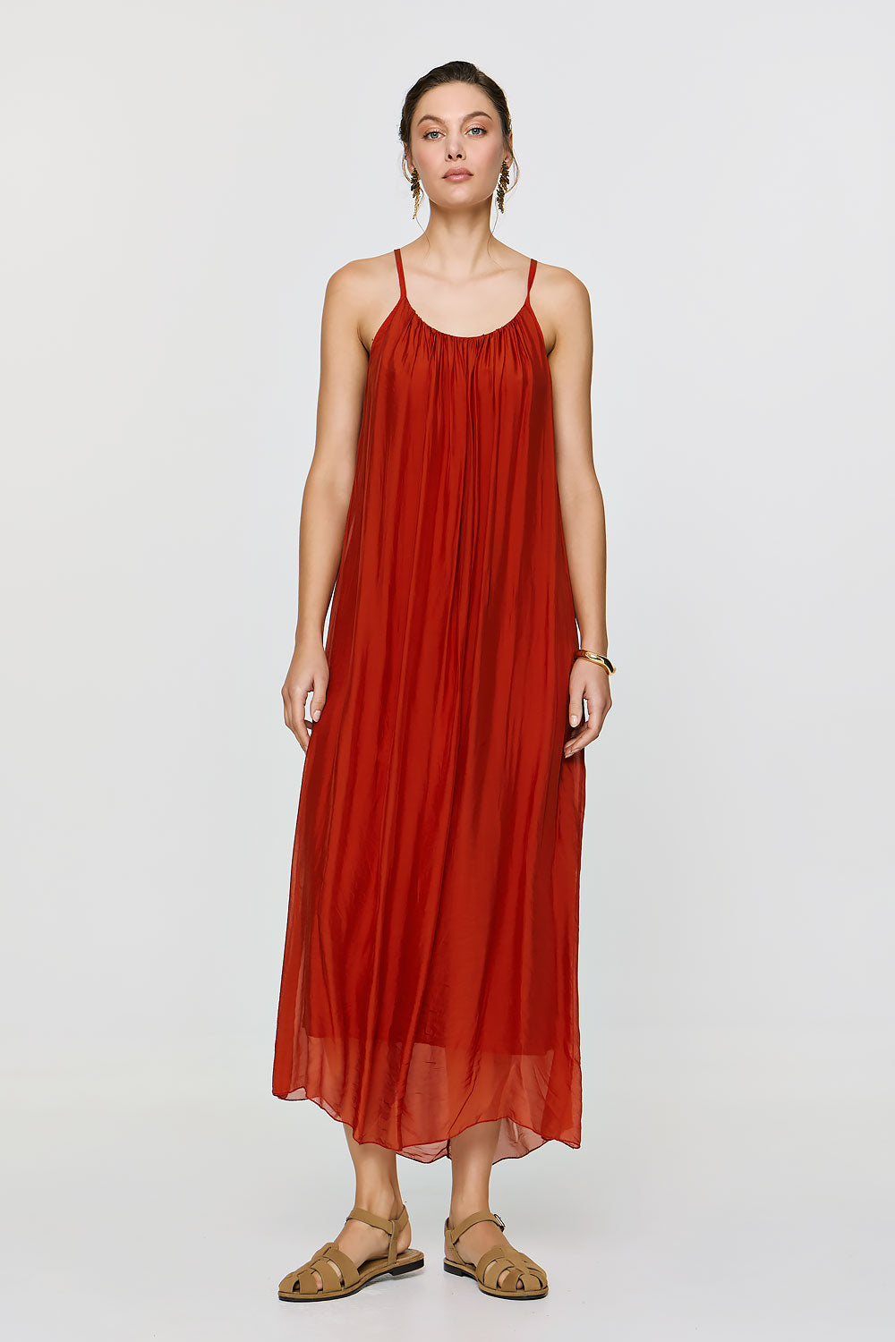 Dione Dress | Burnt Orange
