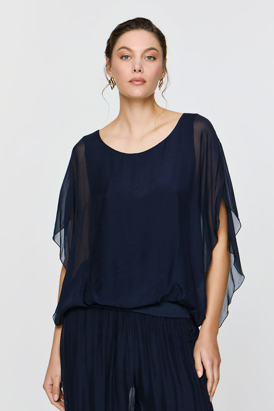 Eugenie Top | Blue