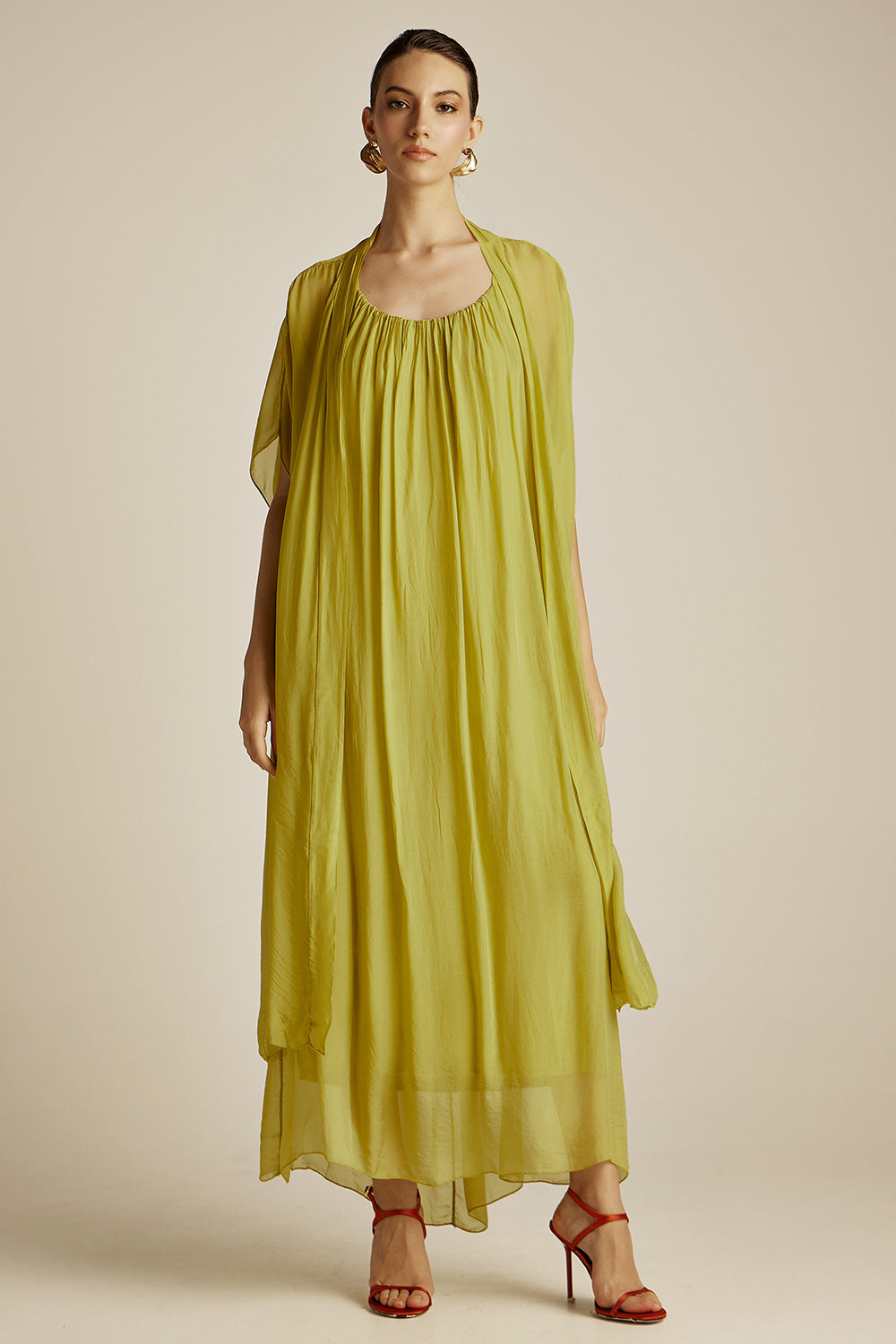 Rhea Kimono - Lime