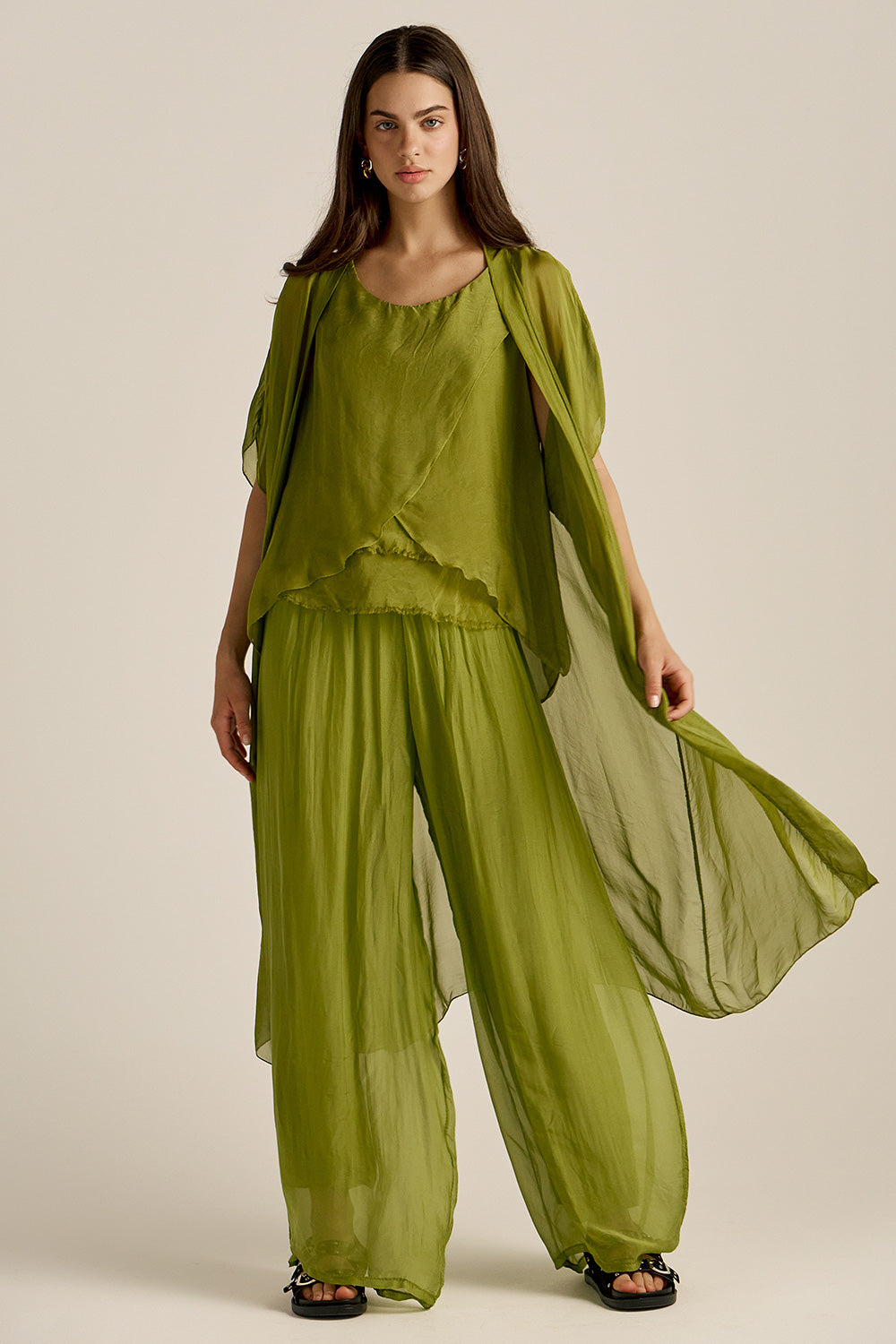 Rhea Kimono ∣ Olive Green