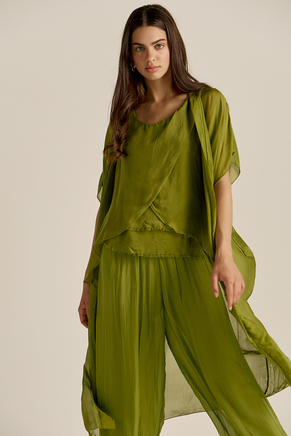 Rhea Kimono ∣ Olive Green