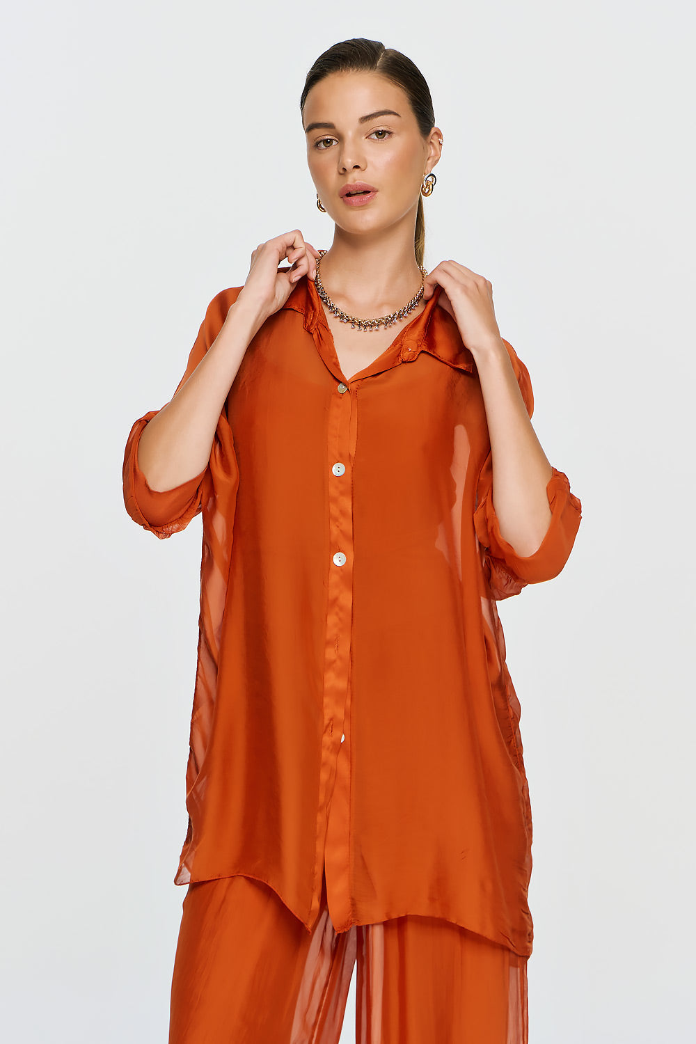 Alkyoni Shirt | Burnt Orange