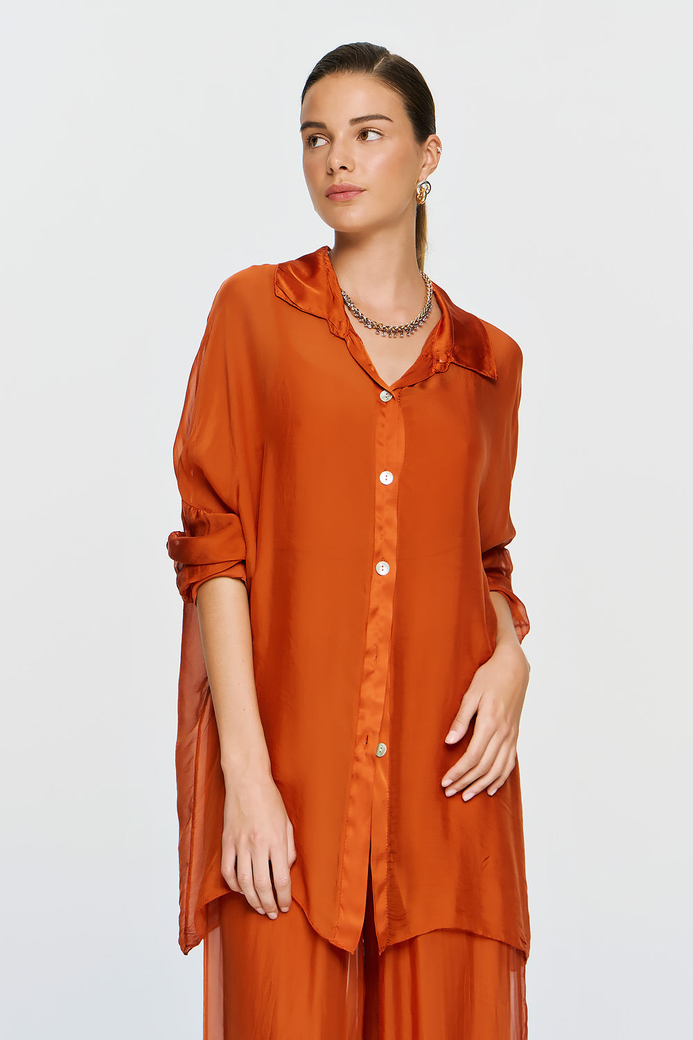 Alkyoni Shirt | Burnt Orange