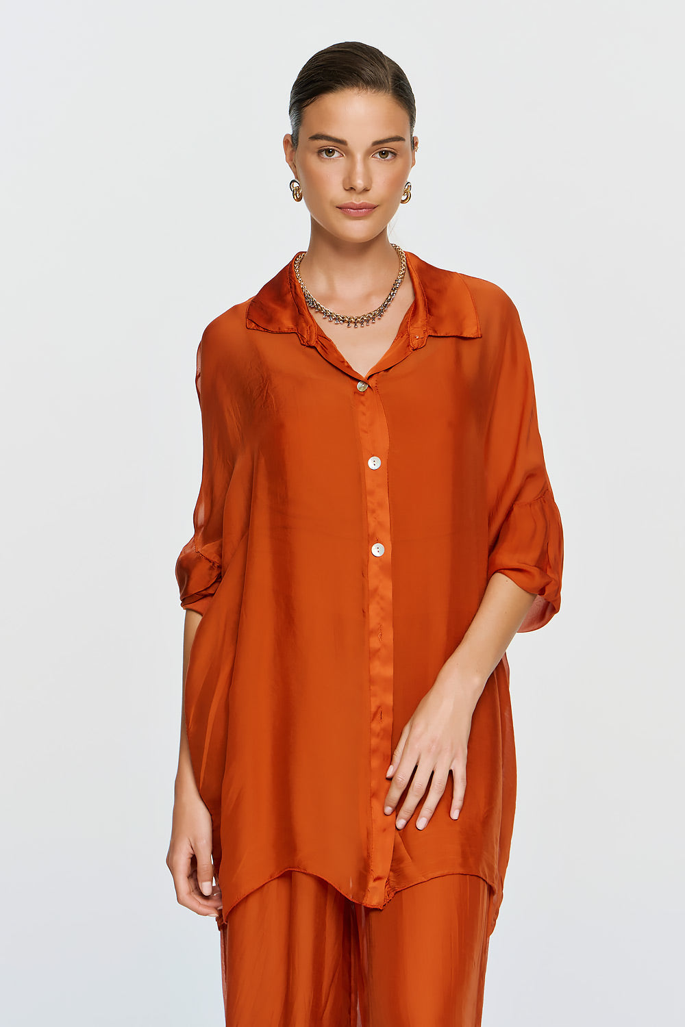 Alkyoni Shirt | Burnt Orange