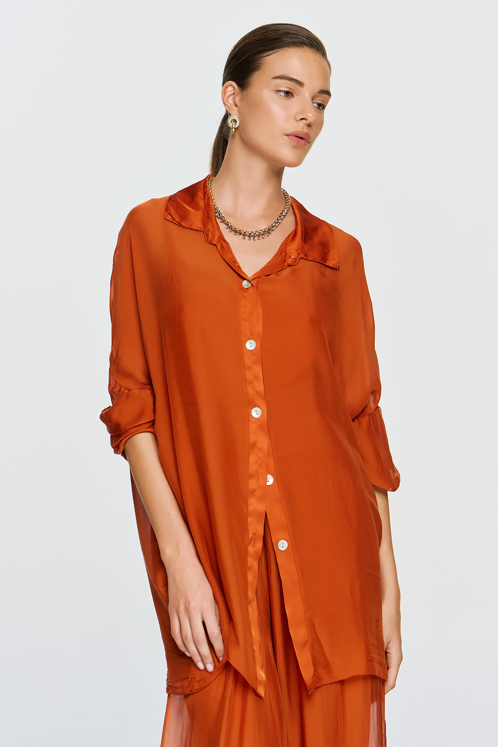 Alkyoni Shirt | Burnt Orange