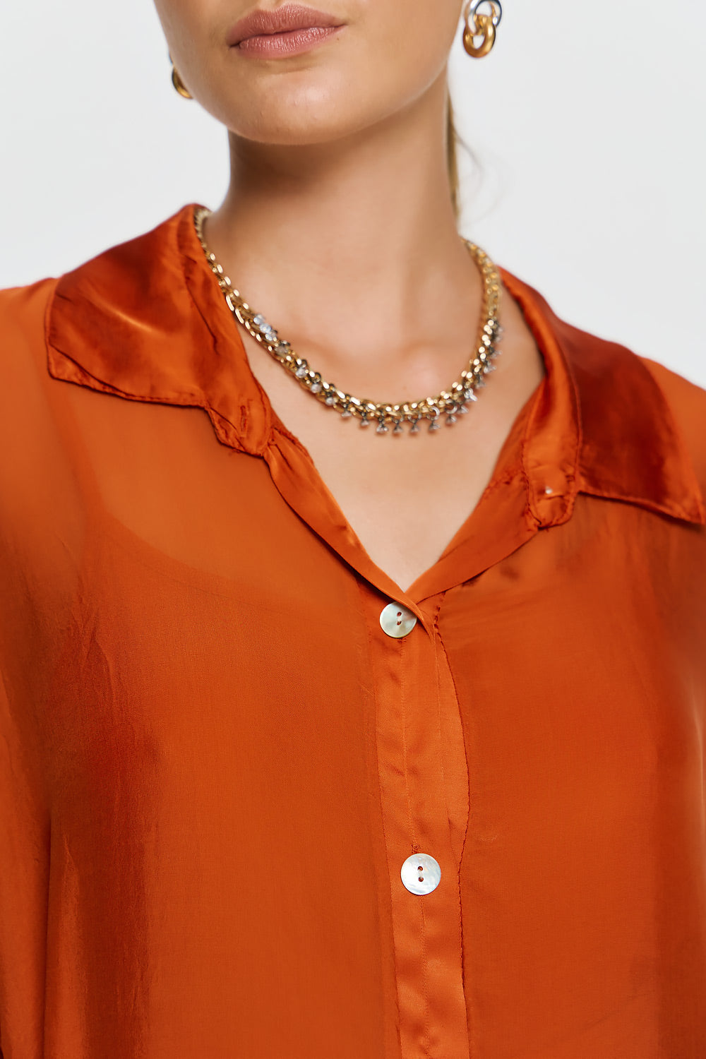 Alkyoni Shirt | Burnt Orange