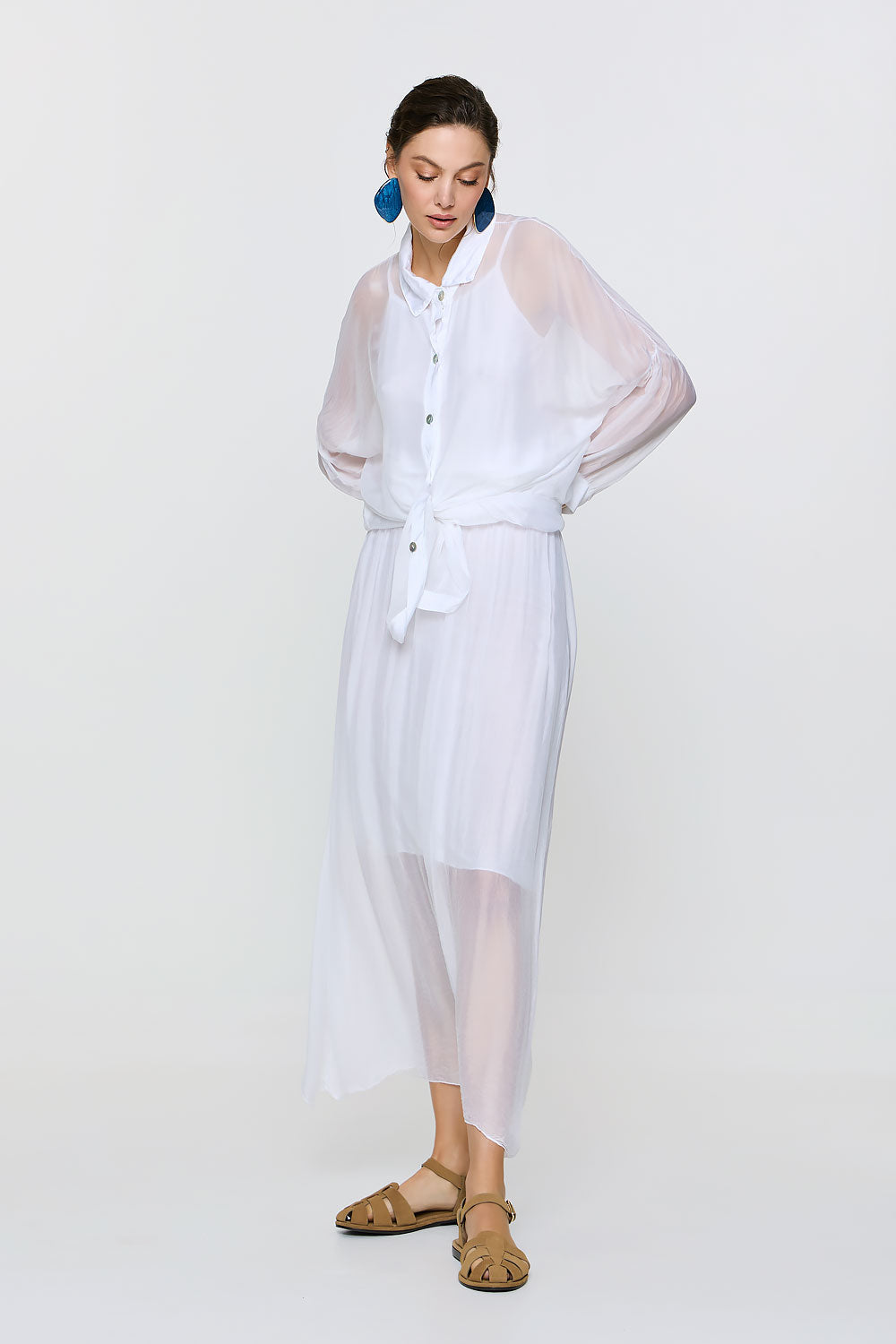 Alkyoni Shirt | White