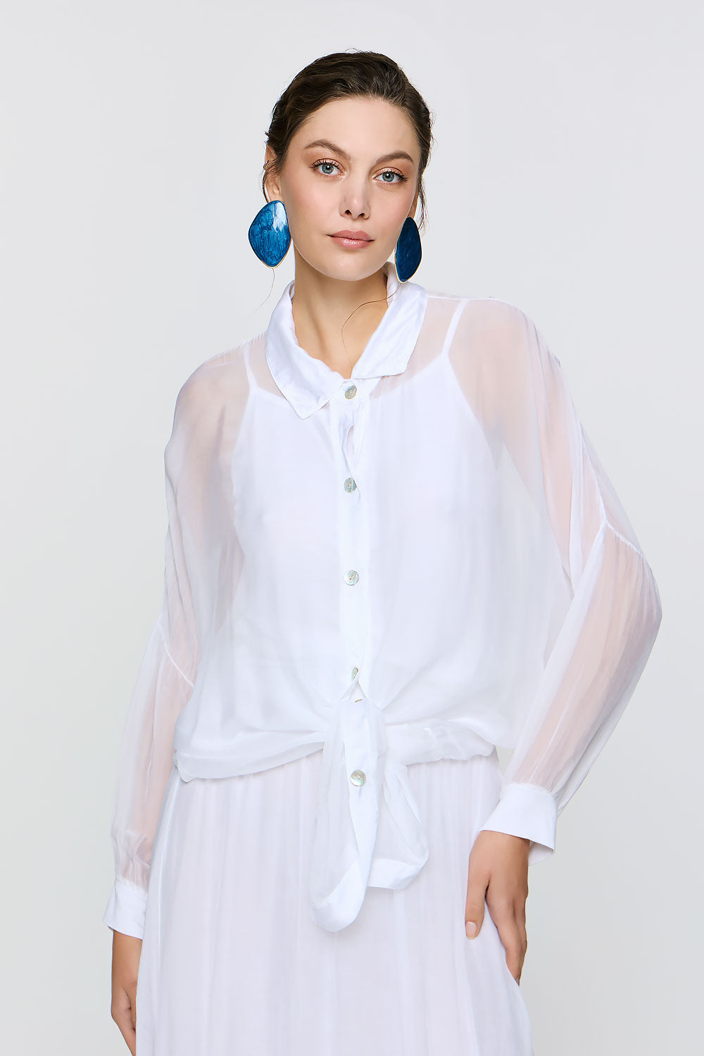 Alkyoni Shirt | White