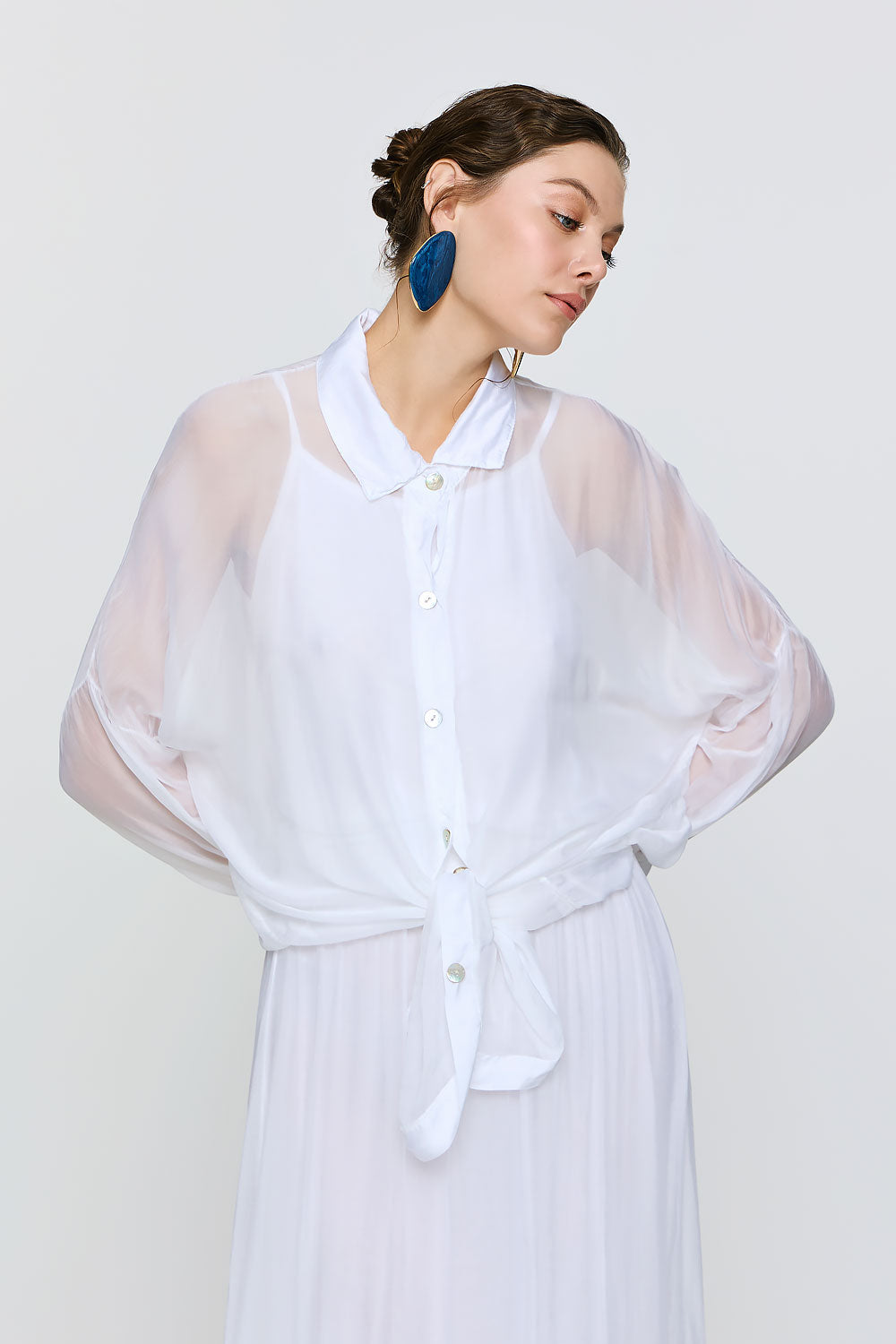 Alkyoni Shirt | White