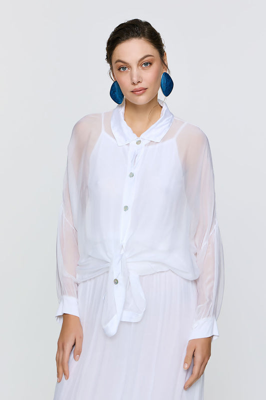 Alkyoni Shirt | White