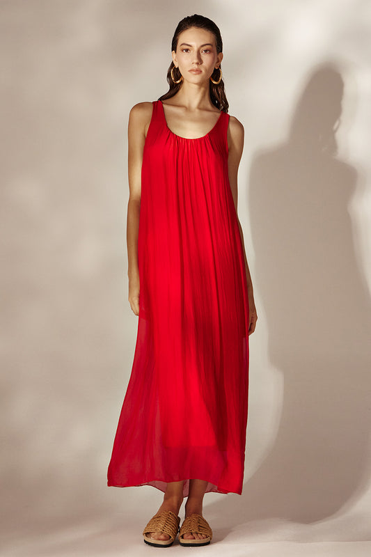 Hydra Long Dress - Red