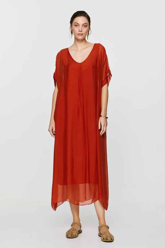 Gaia Dress | Burnt Orange