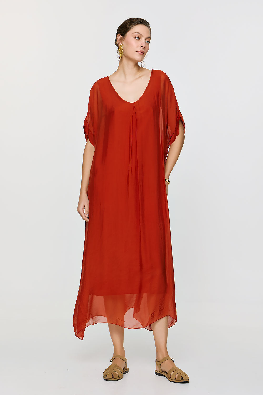 Gaia Dress | Burnt Orange