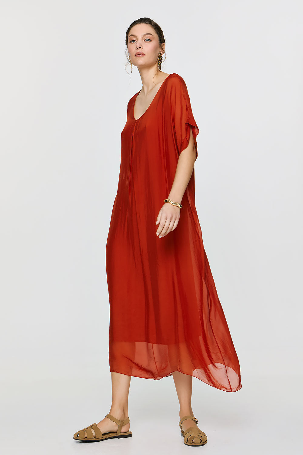 Gaia Dress | Burnt Orange