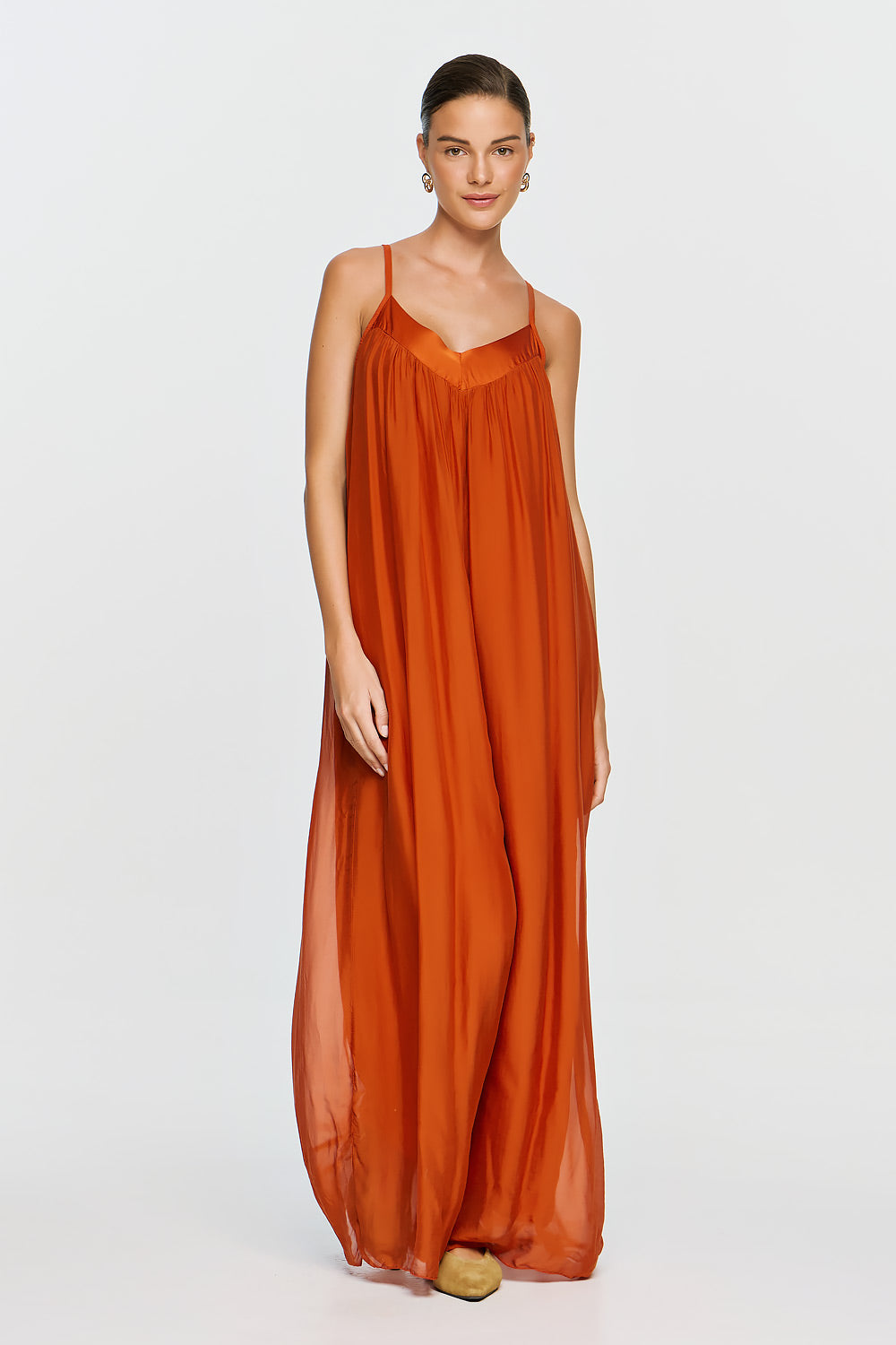 Nephele Jumpsuit | Burnt Orange