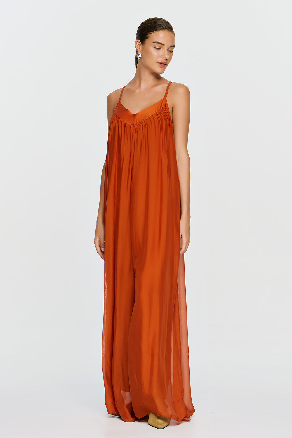 Nephele Jumpsuit | Burnt Orange