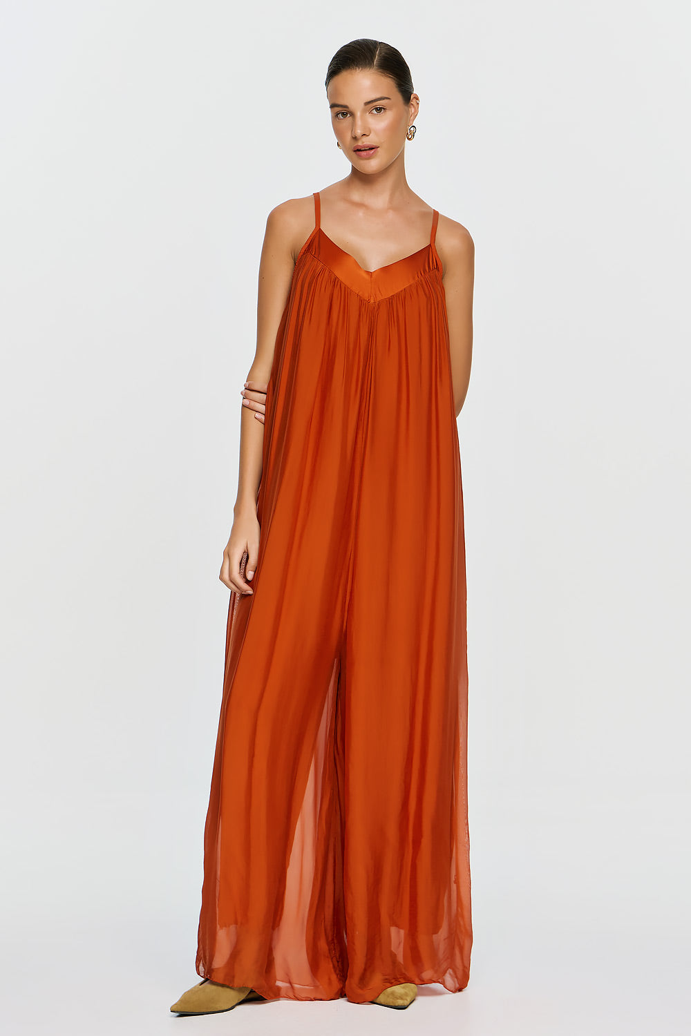 Nephele Jumpsuit | Burnt Orange