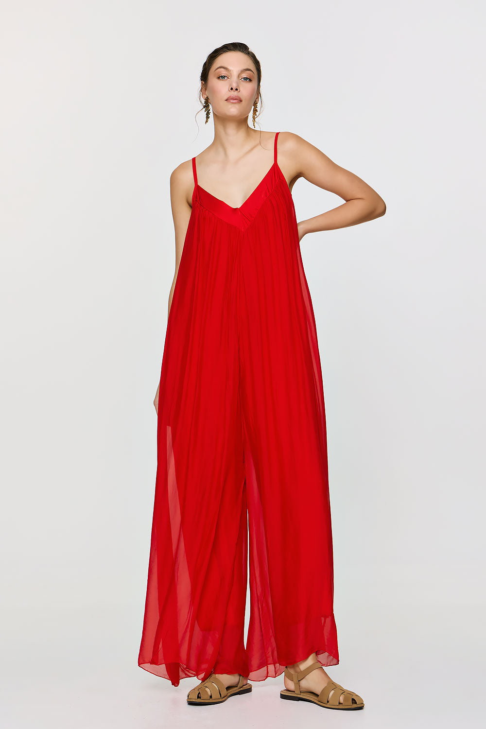 Nephele Jumpsuit | Red