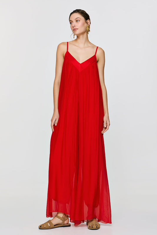 Nephele Jumpsuit | Red