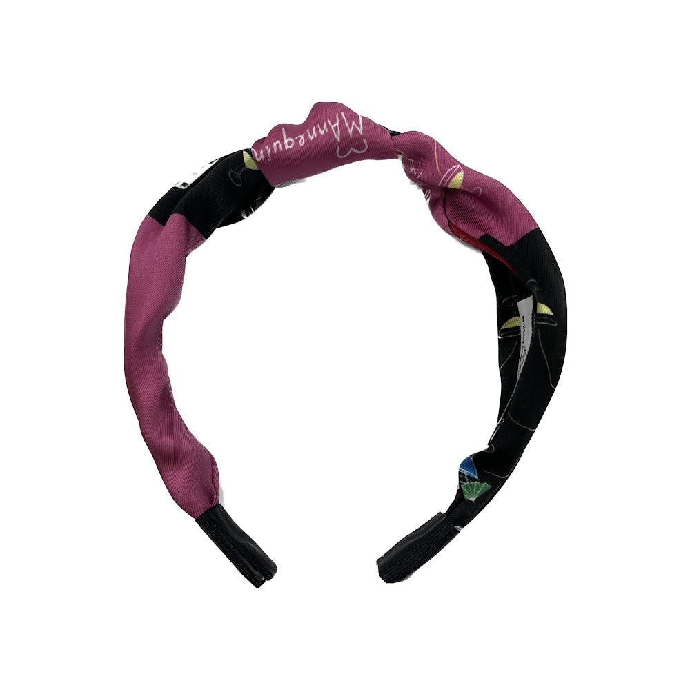 Pink Black Knot Headband