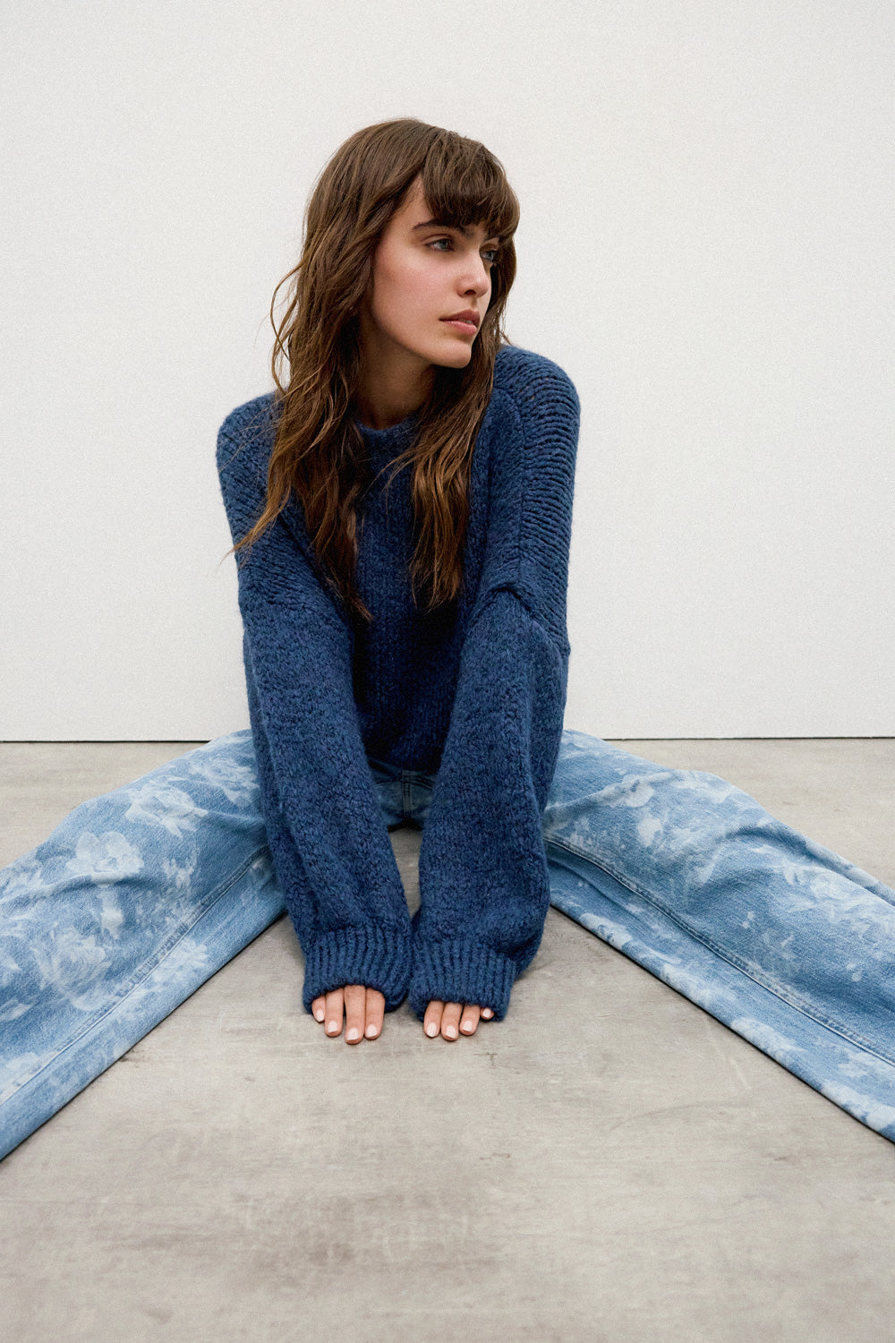 Long Sleeve Pullover - Blue Jeans