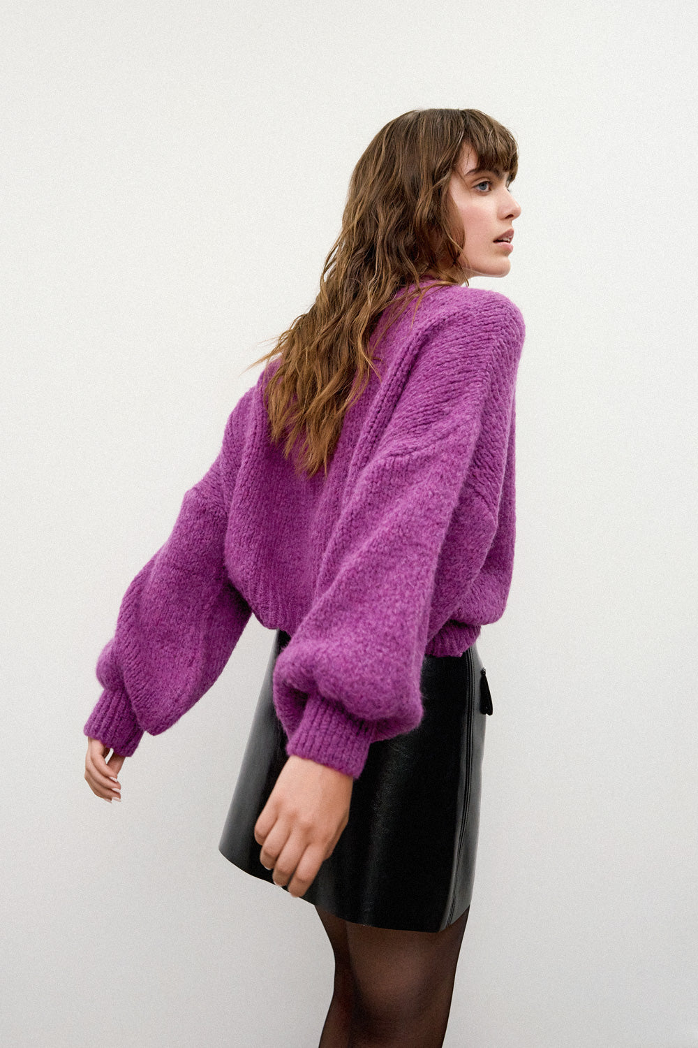 Long Sleeve Pullover - Purple