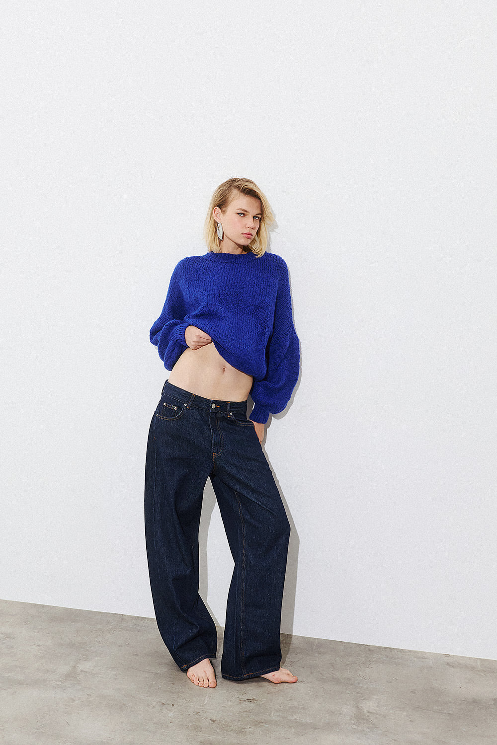 Long Sleeve Pullover - Blue