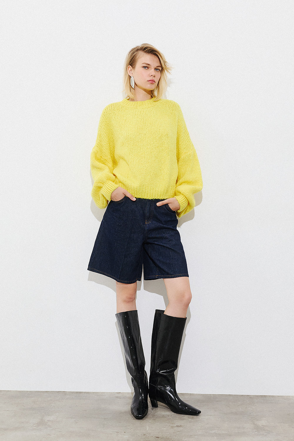 Long Sleeve Pullover - Yellow